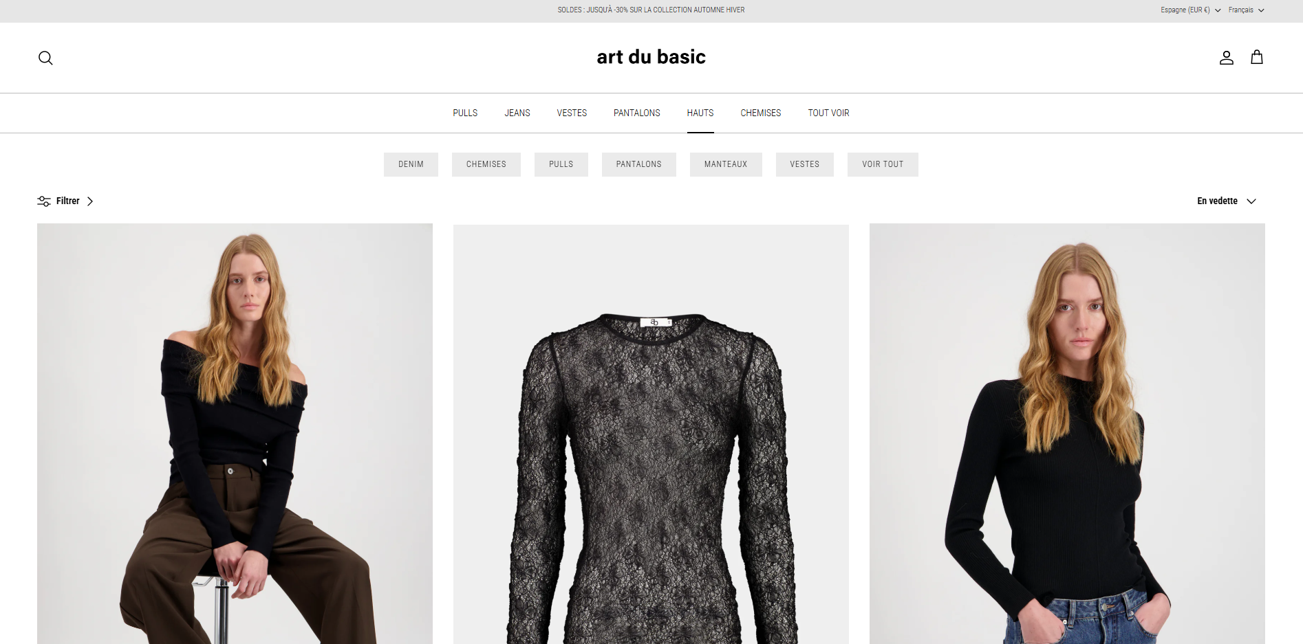 Exemple de boutique web 1