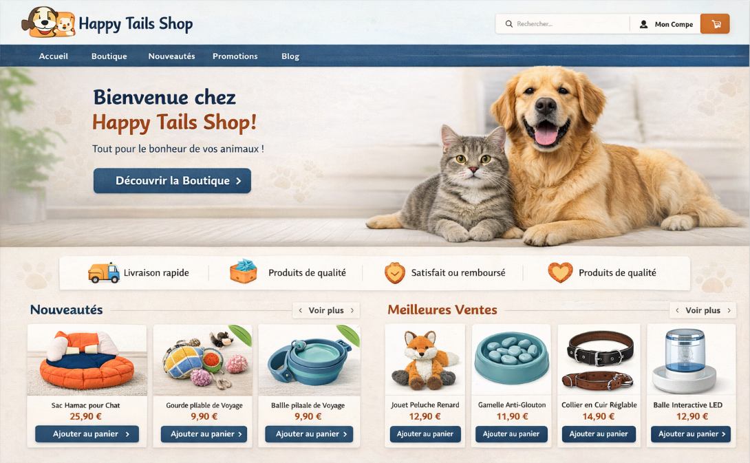 Exemple de boutique web 2