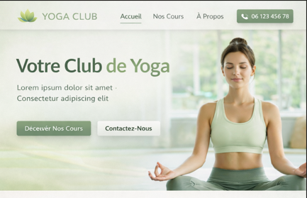 Exemple site vitrine 1