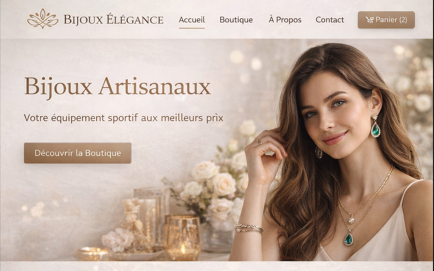 Exemple boutique web 1
